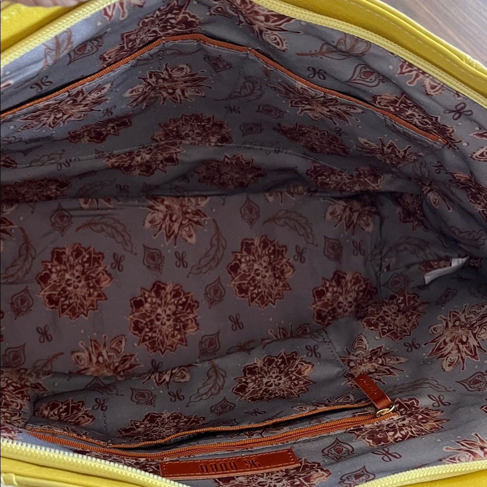 HOBO Leather Tote in Lemon Yellow - Picture 5 of 10